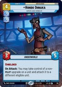 Hondo Ohnaka - Superfluous Swindler (Hyperspace Foil) - Jump to Lightspeed - Star Wars: Unlimited card
