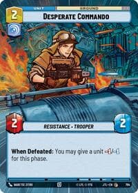 Desperate Commando (Hyperspace Foil) - Jump to Lightspeed - Star Wars: Unlimited card