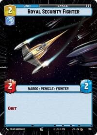 Royal Security Fighter (Hyperspace Foil) - Jump to Lightspeed - Star Wars: Unlimited card
