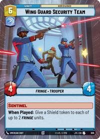 Wing Guard Security Team (Hyperspace Foil) - Jump to Lightspeed - Star Wars: Unlimited card