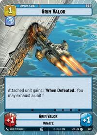 Grim Valor (Hyperspace Foil) - Jump to Lightspeed - Star Wars: Unlimited card