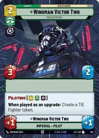 Wingman Victor Two - Mauler Mithel (Hyperspace Foil) - Jump to Lightspeed - Star Wars: Unlimited card