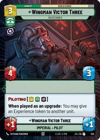 Wingman Victor Three - Backstabber (Hyperspace Foil) - Jump to Lightspeed - Star Wars: Unlimited card