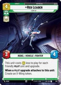 Red Leader - Form Up (Hyperspace Foil) - Jump to Lightspeed - Star Wars: Unlimited card
