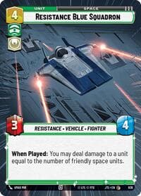 Resistance Blue Squadron (Hyperspace Foil) - Jump to Lightspeed - Star Wars: Unlimited card