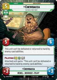 Chewbacca - Faithful First Mate (Hyperspace Foil) - Jump to Lightspeed - Star Wars: Unlimited card