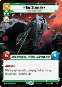 The Starhawk - Prototype Battleship (Hyperspace Foil) - Jump to Lightspeed - Star Wars: Unlimited card