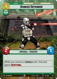 Bunker Defender (Hyperspace Foil) - Jump to Lightspeed - Star Wars: Unlimited card