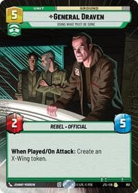 General Draven - Doing What Must Be Done (Hyperspace Foil) - Jump to Lightspeed - Star Wars: Unlimited card