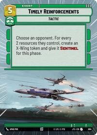 Timely Reinforcements (Hyperspace Foil) - Jump to Lightspeed - Star Wars: Unlimited card