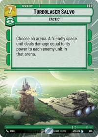 Turbolaser Salvo (Hyperspace Foil) - Jump to Lightspeed - Star Wars: Unlimited card