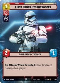 First Order Stormtrooper (Hyperspace Foil) - Jump to Lightspeed - Star Wars: Unlimited card