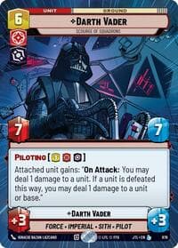 Darth Vader - Scourge of Squadrons (Hyperspace Foil) - Jump to Lightspeed - Star Wars: Unlimited card