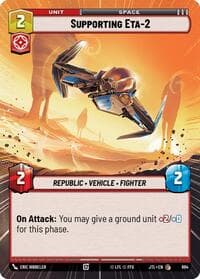 Supporting Eta-2 (Hyperspace Foil) - Jump to Lightspeed - Star Wars: Unlimited card