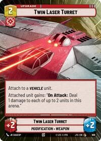 Twin Laser Turret (Hyperspace Foil) - Jump to Lightspeed - Star Wars: Unlimited card