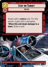 Stay on Target (Hyperspace Foil) - Jump to Lightspeed - Star Wars: Unlimited card