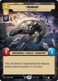 Rampart - Enjoy the Exit (Hyperspace Foil) - Jump to Lightspeed - Star Wars: Unlimited card