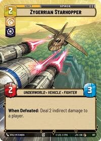 Zygerrian Starhopper (Hyperspace Foil) - Jump to Lightspeed - Star Wars: Unlimited card