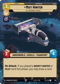 Mist Hunter - The Findsman's Pursuit (Hyperspace Foil) - Jump to Lightspeed - Star Wars: Unlimited card