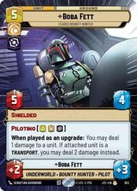 Boba Fett - Feared Bounty Hunter (Hyperspace Foil) - Jump to Lightspeed - Star Wars: Unlimited card