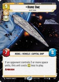 Home One - On My Mark (Hyperspace Foil) - Jump to Lightspeed - Star Wars: Unlimited card