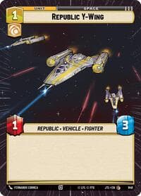 Republic Y-Wing (Hyperspace Foil) - Jump to Lightspeed - Star Wars: Unlimited card