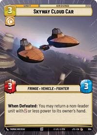 Skyway Cloud Car (Hyperspace Foil) - Jump to Lightspeed - Star Wars: Unlimited card