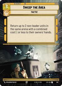 Sweep the Area (Hyperspace Foil) - Jump to Lightspeed - Star Wars: Unlimited card