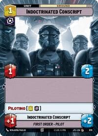 Indoctrinated Conscript (Hyperspace Foil) - Jump to Lightspeed - Star Wars: Unlimited card