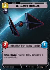 TIE Dagger Vanguard (Hyperspace Foil) - Jump to Lightspeed - Star Wars: Unlimited card