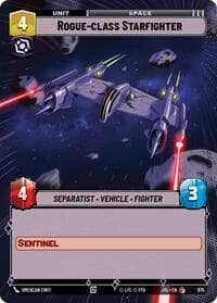 Rogue-class Starfighter (Hyperspace Foil) - Jump to Lightspeed - Star Wars: Unlimited card
