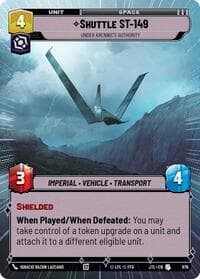 Shuttle ST-149 - Under Krennic's Authority (Hyperspace Foil) - Jump to Lightspeed - Star Wars: Unlimited card