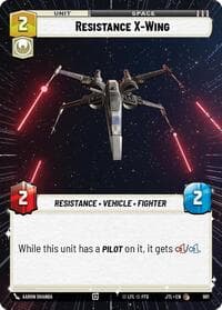 Resistance X-Wing (Hyperspace Foil) - Jump to Lightspeed - Star Wars: Unlimited card