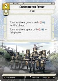 Coordinated Front (Hyperspace Foil) - Jump to Lightspeed - Star Wars: Unlimited card