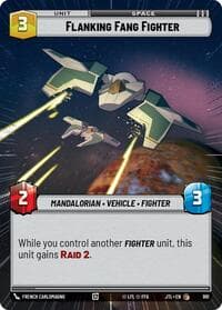 Flanking Fang Fighter (Hyperspace Foil) - Jump to Lightspeed - Star Wars: Unlimited card