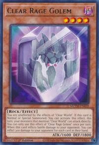 Clear Rage Golem - Maze of the Master - YuGiOh card