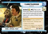Lando Calrissian - Buying Time (Hyperspace) - Jump to Lightspeed - Star Wars: Unlimited card