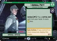 Admiral Piett - Commanding the Armada (Hyperspace) - Jump to Lightspeed - Star Wars: Unlimited card