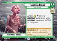 Admiral Holdo - We're Not Alone (Hyperspace) - Jump to Lightspeed - Star Wars: Unlimited card