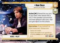 Han Solo - Never Tell Me the Odds (Hyperspace) - Jump to Lightspeed - Star Wars: Unlimited card