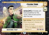 Kazuda Xiono - Best Pilot in the Galaxy (Hyperspace) - Jump to Lightspeed - Star Wars: Unlimited card