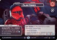 Major Vonreg - Red Baron (Showcase) - Jump to Lightspeed - Star Wars: Unlimited card