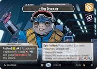 Rio Durant - Wisecrack Wheelman (Showcase) - Jump to Lightspeed - Star Wars: Unlimited card