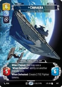 Chimaera - Reinforcing the Center (Prestige) - Jump to Lightspeed - Star Wars: Unlimited card