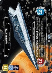 Annihilator - Tagge's Flagship (Prestige) - Jump to Lightspeed - Star Wars: Unlimited card