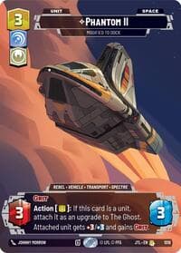 Phantom II - Modified to Dock (Prestige) - Jump to Lightspeed - Star Wars: Unlimited card