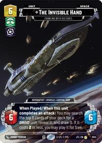 The Invisible Hand - Crawling With Vultures (Prestige) - Jump to Lightspeed - Star Wars: Unlimited card