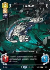 Rampart - Enjoy the Exit (Prestige) - Jump to Lightspeed - Star Wars: Unlimited card