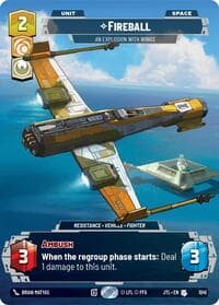 Fireball - An Explosion With Wings (Prestige) - Jump to Lightspeed - Star Wars: Unlimited card