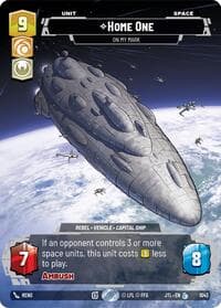 Home One - On My Mark (Prestige) - Jump to Lightspeed - Star Wars: Unlimited card